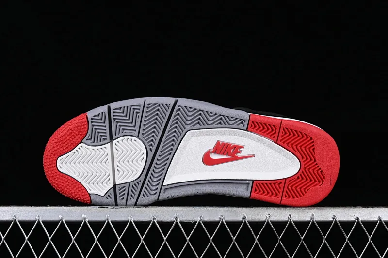 All categories Air Jordan Jordan series basketball shoes Air Jordan 4 LJR version Air Jordan 4 Retro "Bred Reimagined" AJ4 Joe 4 black red FV5029-006